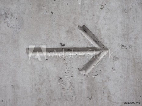 Picture of Arrow on concrete